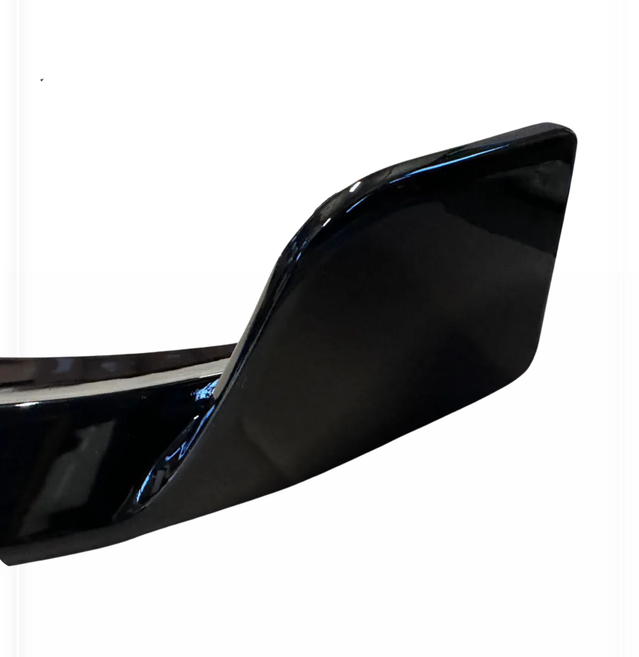 MERCEDES C CLASS A205 W205 C205 B STYLE GLOSS BLACK FRONT LIP SPLITTER 15-18 - Image 4