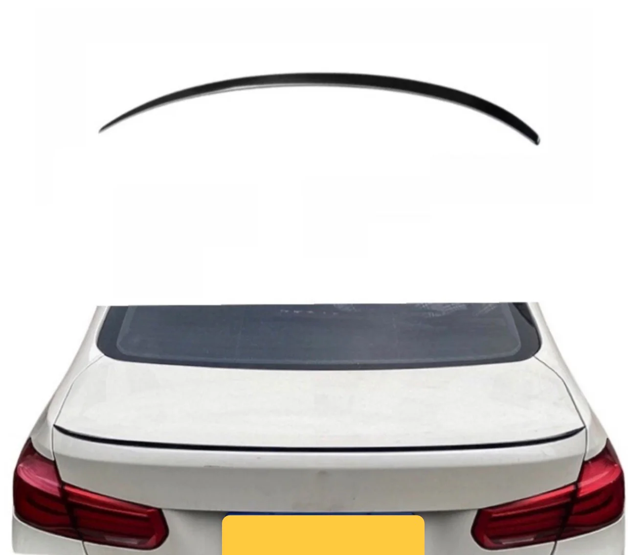 REAR BOOT SPOILER LIP GLOSS BLACK FOR BMW 3 SERIES F30 F80 M3 SALOON SLIM