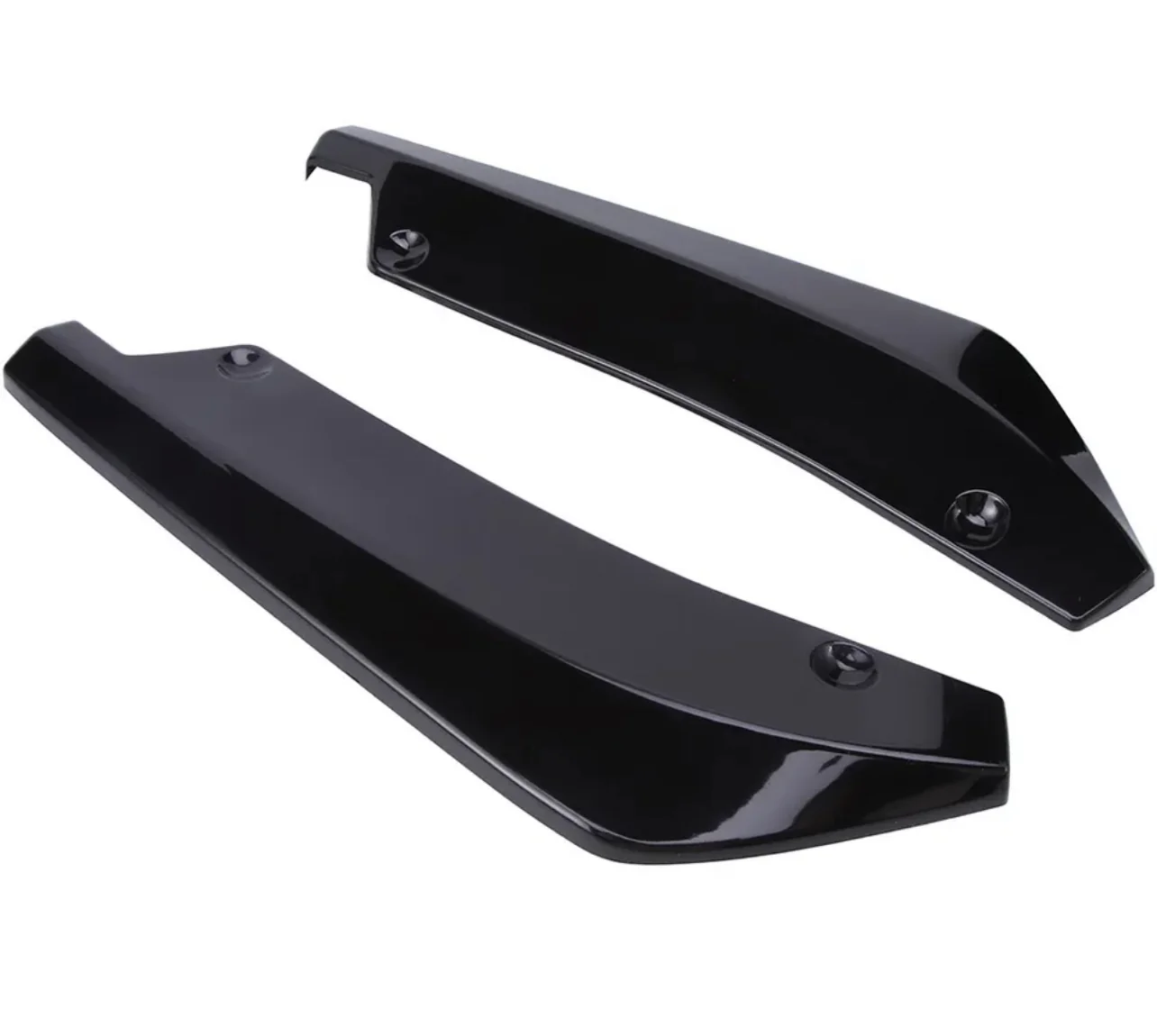 Rear Bumper Splitter Canards - Fits BMW F30 F31 3 Series - ABS - Gloss Black - Image 2