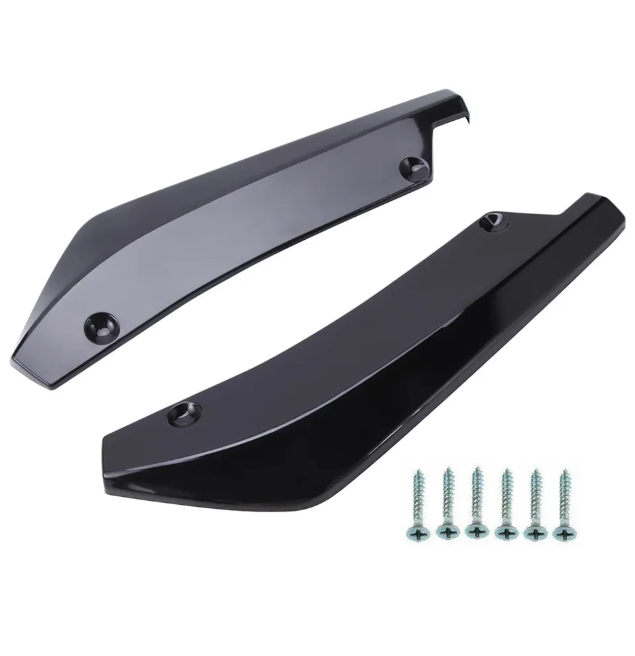 Rear Bumper Splitter Canards - Fits BMW F30 F31 3 Series - ABS - Gloss Black - Image 3