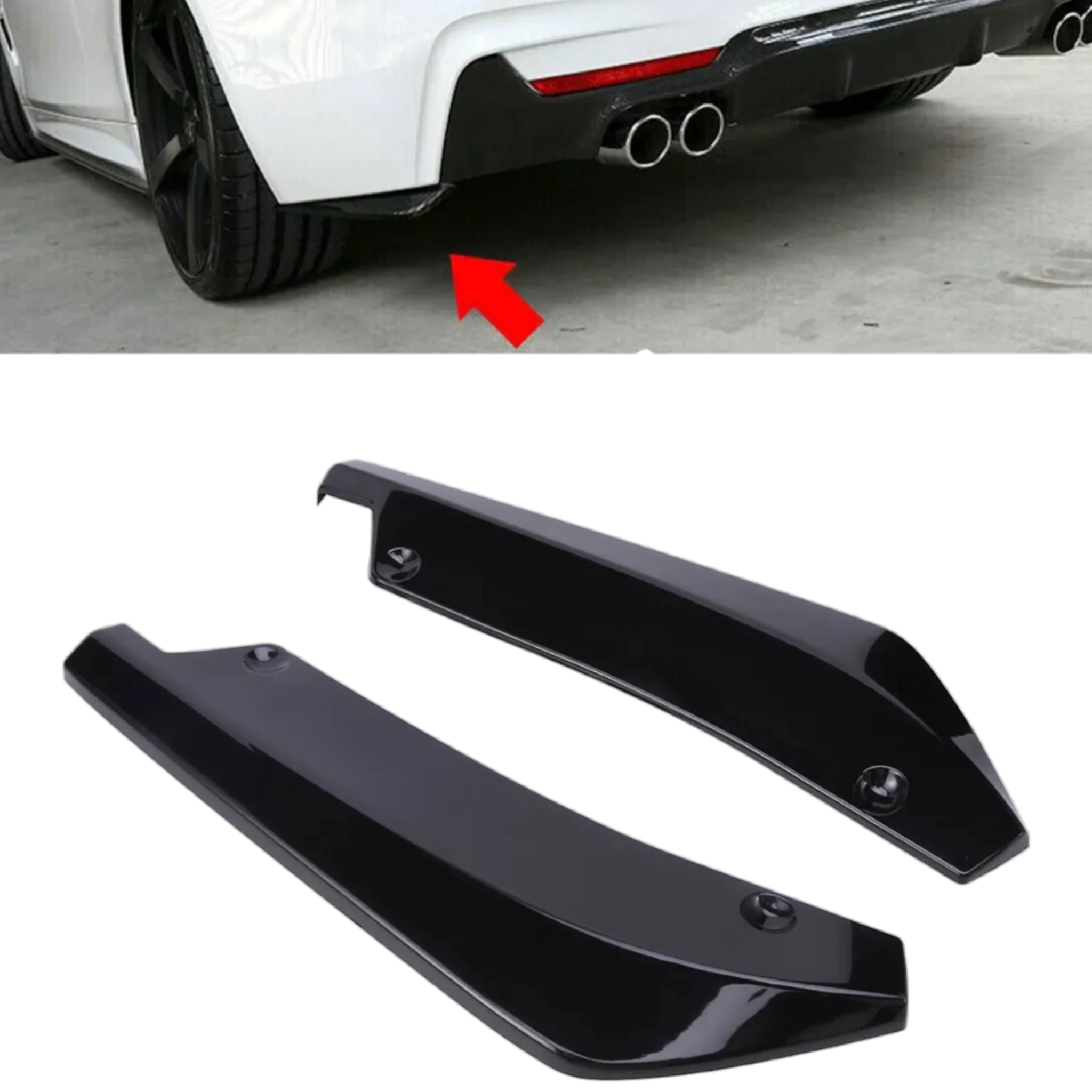 Rear Bumper Splitter Canards - Fits BMW F32 F33 F36 4 Series