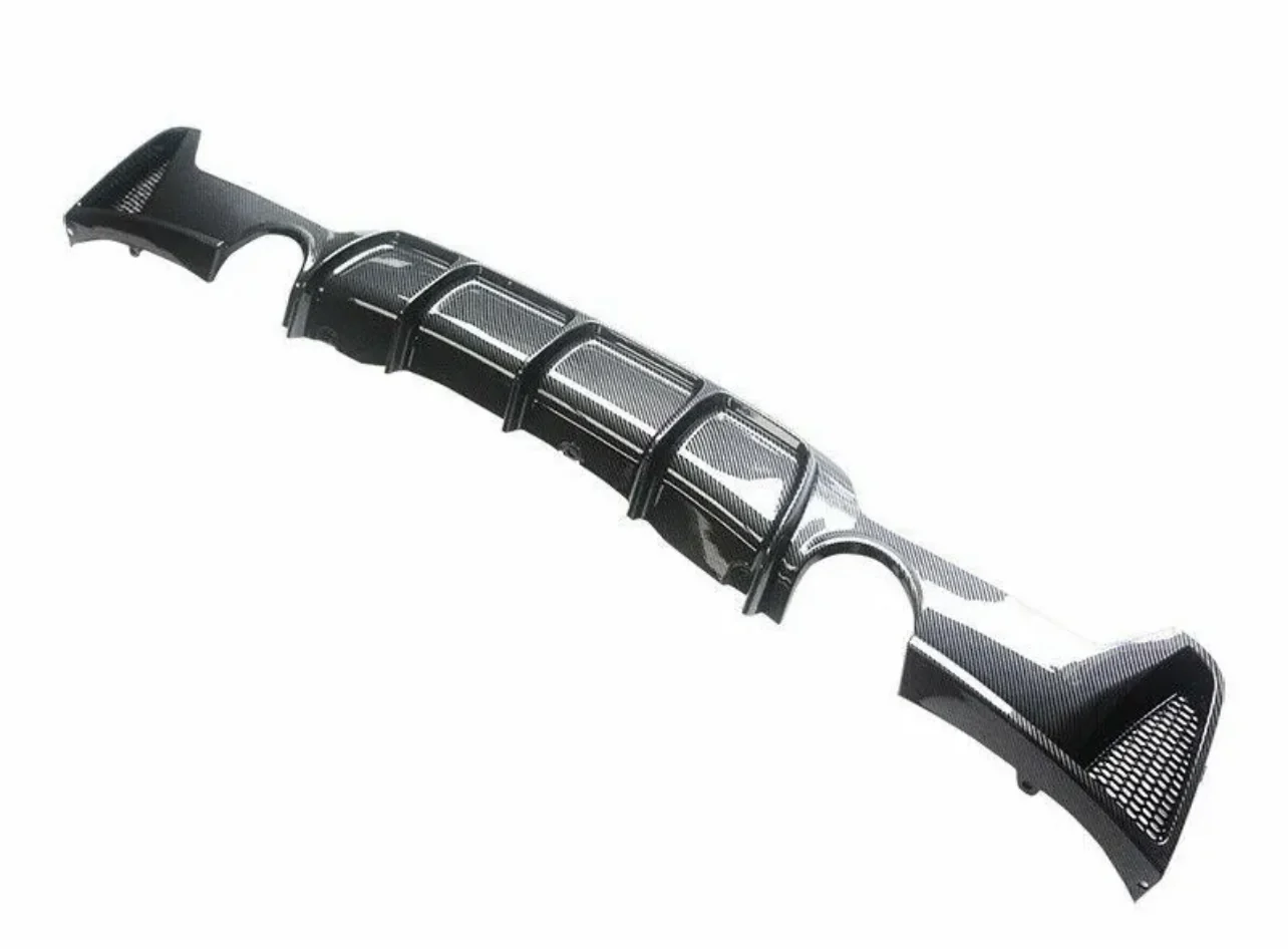 Rear Diffuser - Dual Exit - Fits BMW F32 F33 F36 - 4 Series - M Performance - Carbon Look - Image 4