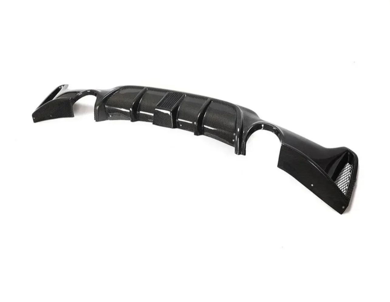 Rear Diffuser - Dual Exit - Fits BMW F32 F33 F36 - 4 Series - M Sport - Carbon Look
