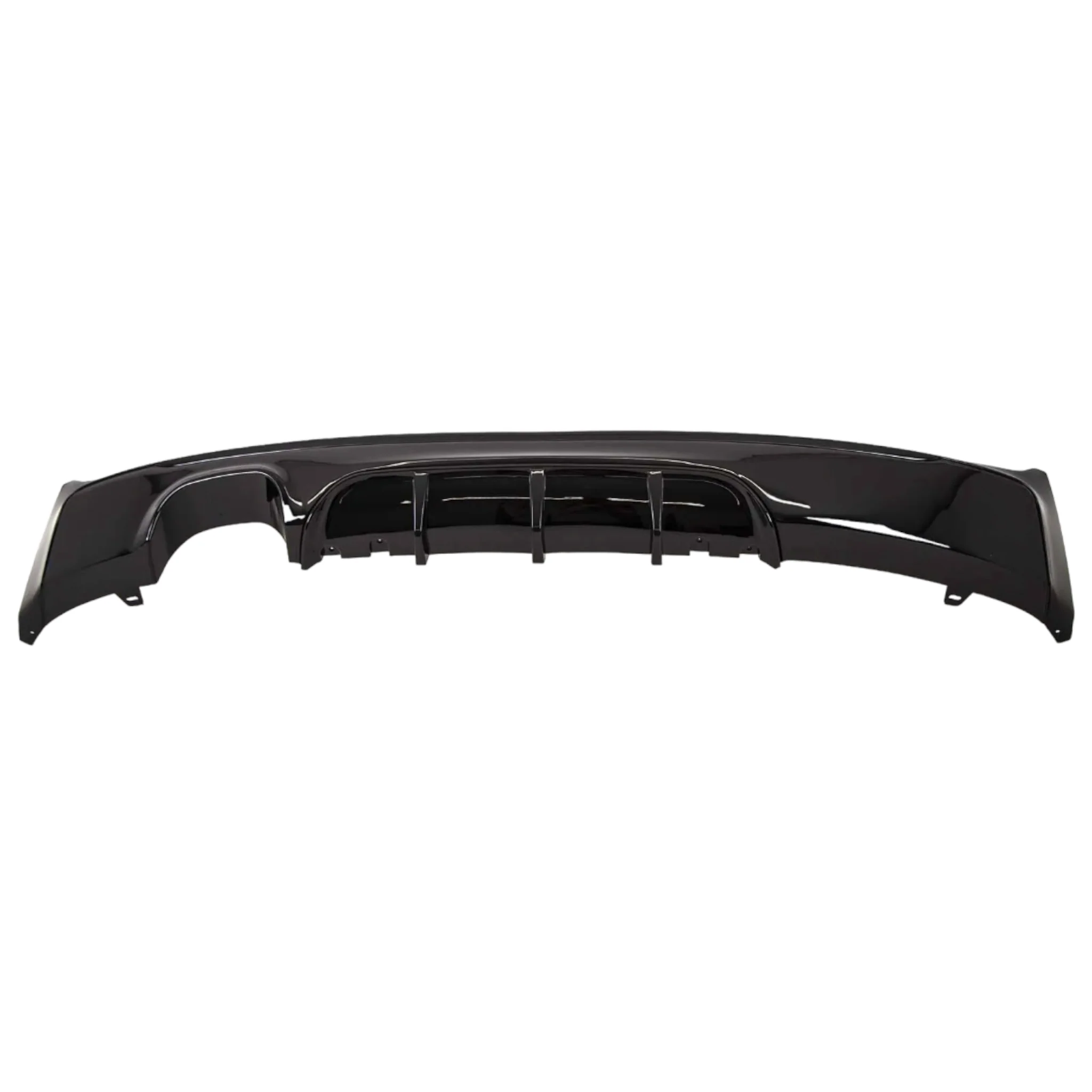Rear Diffuser - Fits BMW F22 F23 2 Series - Twin Exit - Gloss Black - Image 2