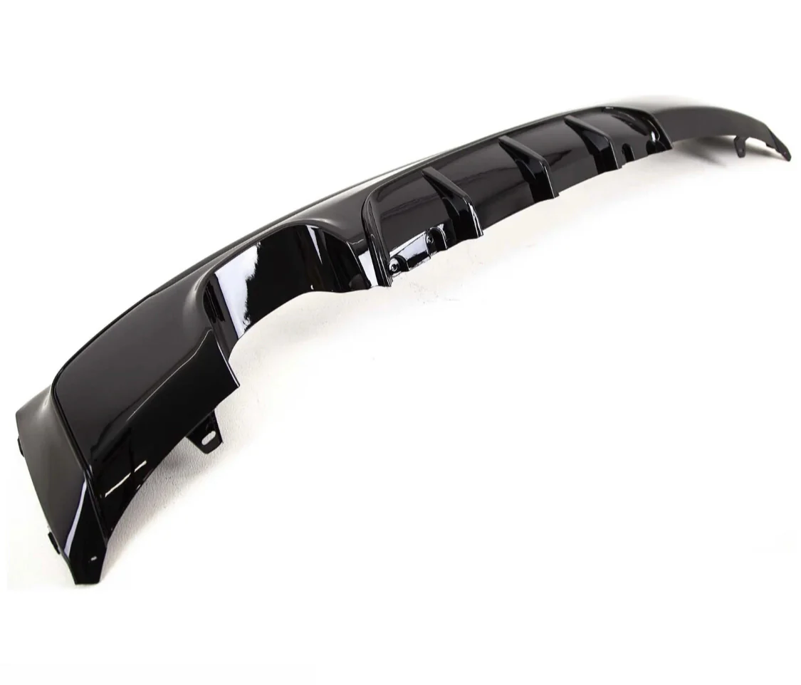 Rear Diffuser - Fits BMW F22 F23 2 Series - Twin Exit - Gloss Black - Image 3