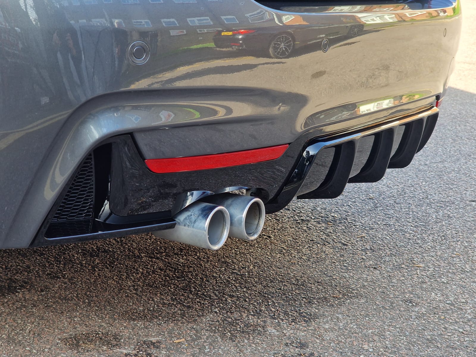 Rear Diffuser - Fits BMW F32 F33 F36 - 4 Series - M Performance - Gloss Black - Image 6