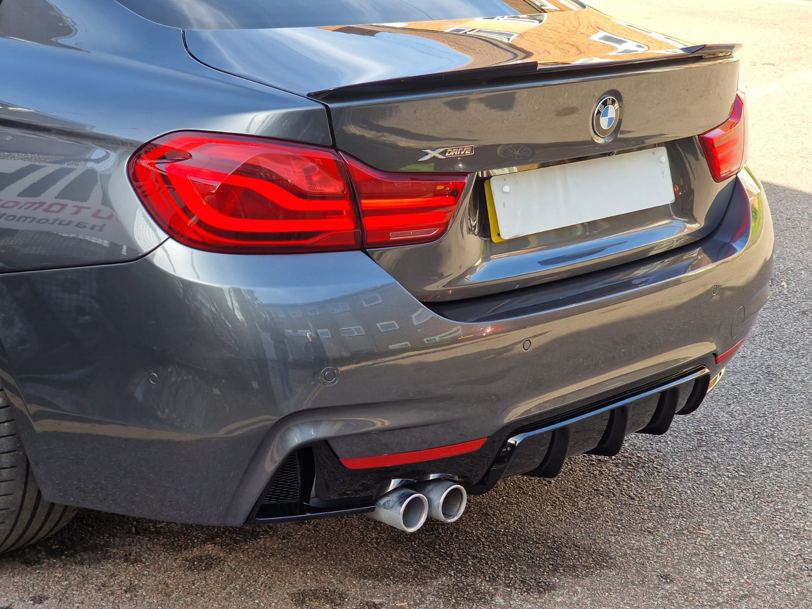 Rear Diffuser - Fits BMW F32 F33 F36 - 4 Series - M Performance - Gloss Black - Image 7
