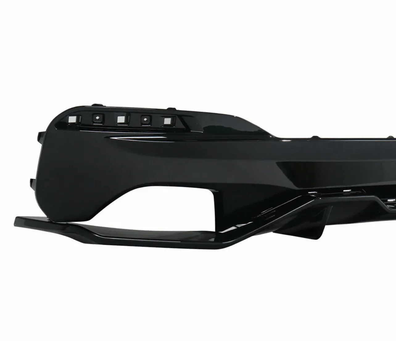 Rear Diffuser - Fits BMW G30 G31 - 5 Series - M Performance - Gloss Black - Image 4