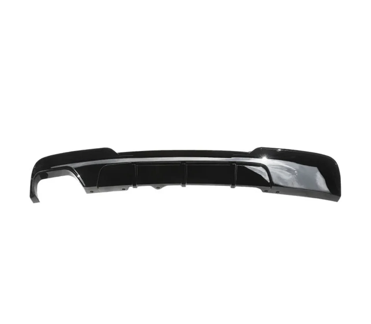 Rear Diffuser - Twin Exit - Fits BMW F10 - 5 Series - Gloss Black