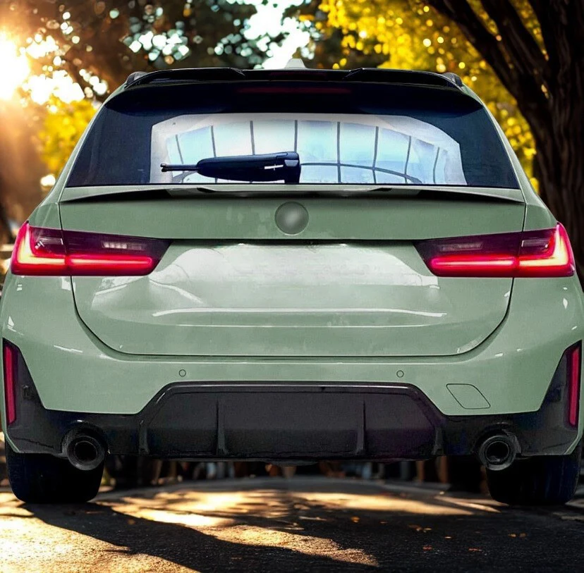 REAR MID SPOILER WING FOR BMW 3 SERIES G21 ESTATE TOURING GLOSS BLACK 2019+ ROOF - Image 8