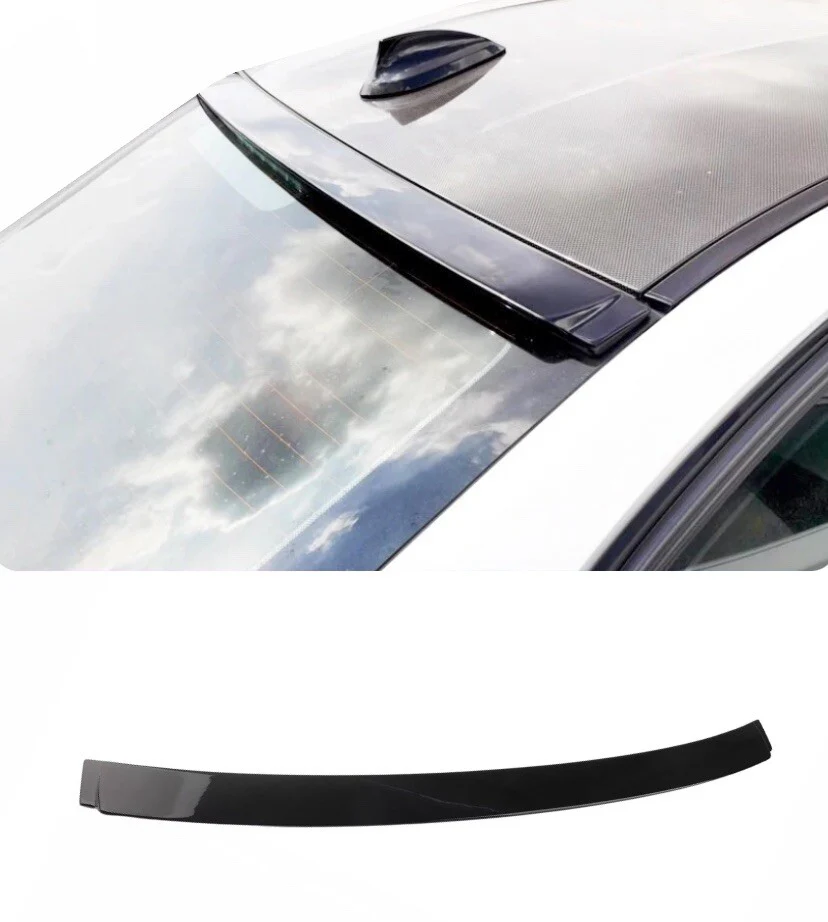 REAR ROOF SPOILER GLOSS BLACK WINDOW WING LIP FOR BMW 3 SERIES F30 ABS - Image 7