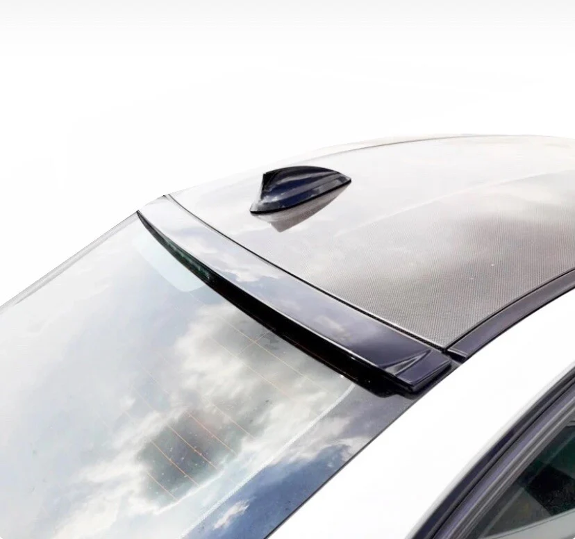 REAR ROOF SPOILER GLOSS BLACK WINDOW WING LIP FOR BMW 3 SERIES F30 ABS - Image 8