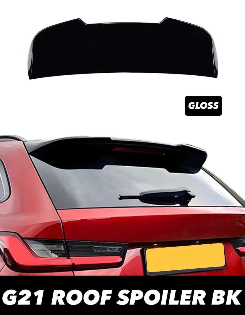 REAR ROOF SPOILER WING FOR BMW 3 SERIES G21 ESTATE TOURING GLOSS BLACK ABS - Image 11