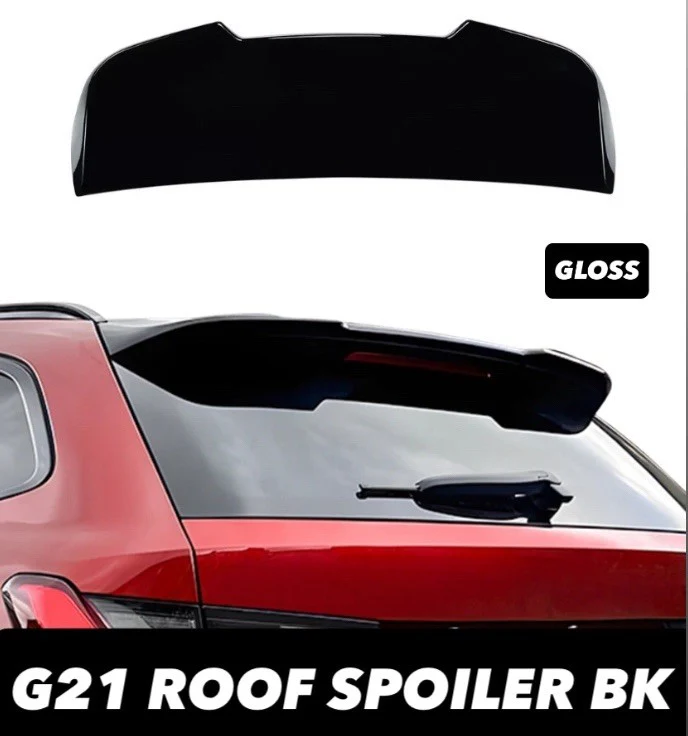 REAR ROOF SPOILER WING FOR BMW 3 SERIES G21 ESTATE TOURING GLOSS BLACK ABS - Image 2