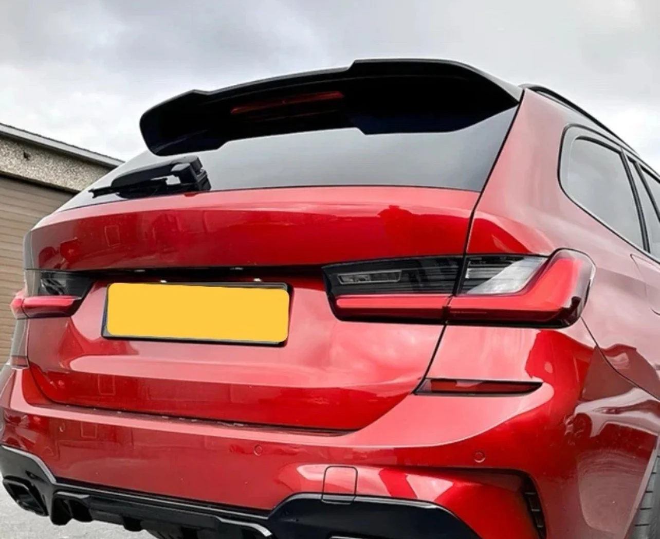 REAR ROOF SPOILER WING FOR BMW 3 SERIES G21 ESTATE TOURING GLOSS BLACK ABS - Image 6