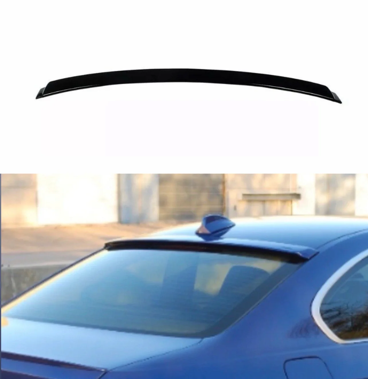 REAR ROOF SPOILER WING GLOSS BLACK WINDOW LIP FOR BMW 3 SERIES E92 COUPE 05-13