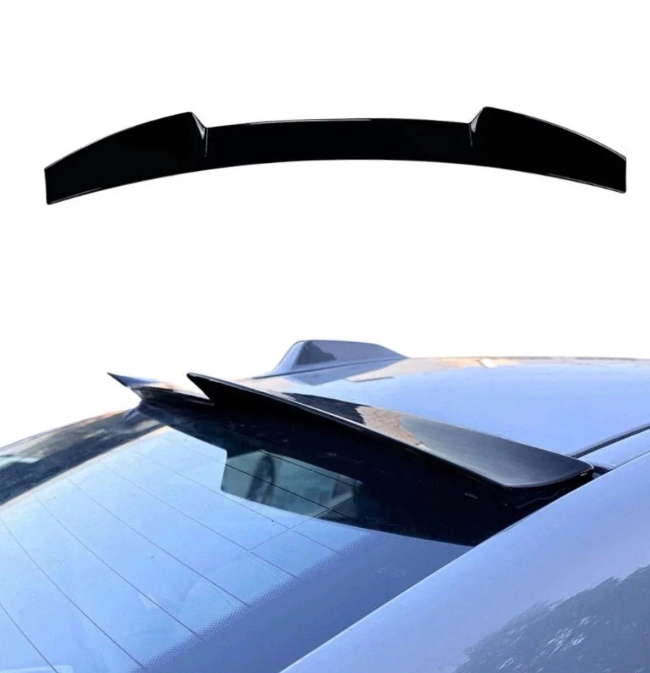 Rear Roof Spoiler Wing Lip For BMW 2 Series G42 2 Door Coupe M2 G87 Gloss Black