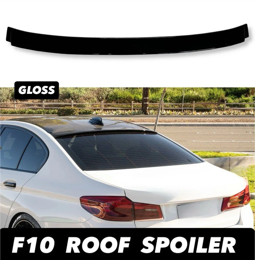 REAR SPOILER ROOF SPOILER GLOSS BLACK FOR BMW 5 SERIES G30 G31 2018+ - Image 2