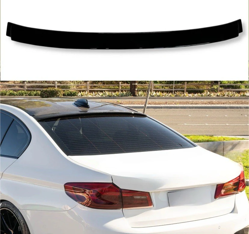 REAR SPOILER ROOF SPOILER GLOSS BLACK FOR BMW 5 SERIES G30 G31 2018+ - Image 5
