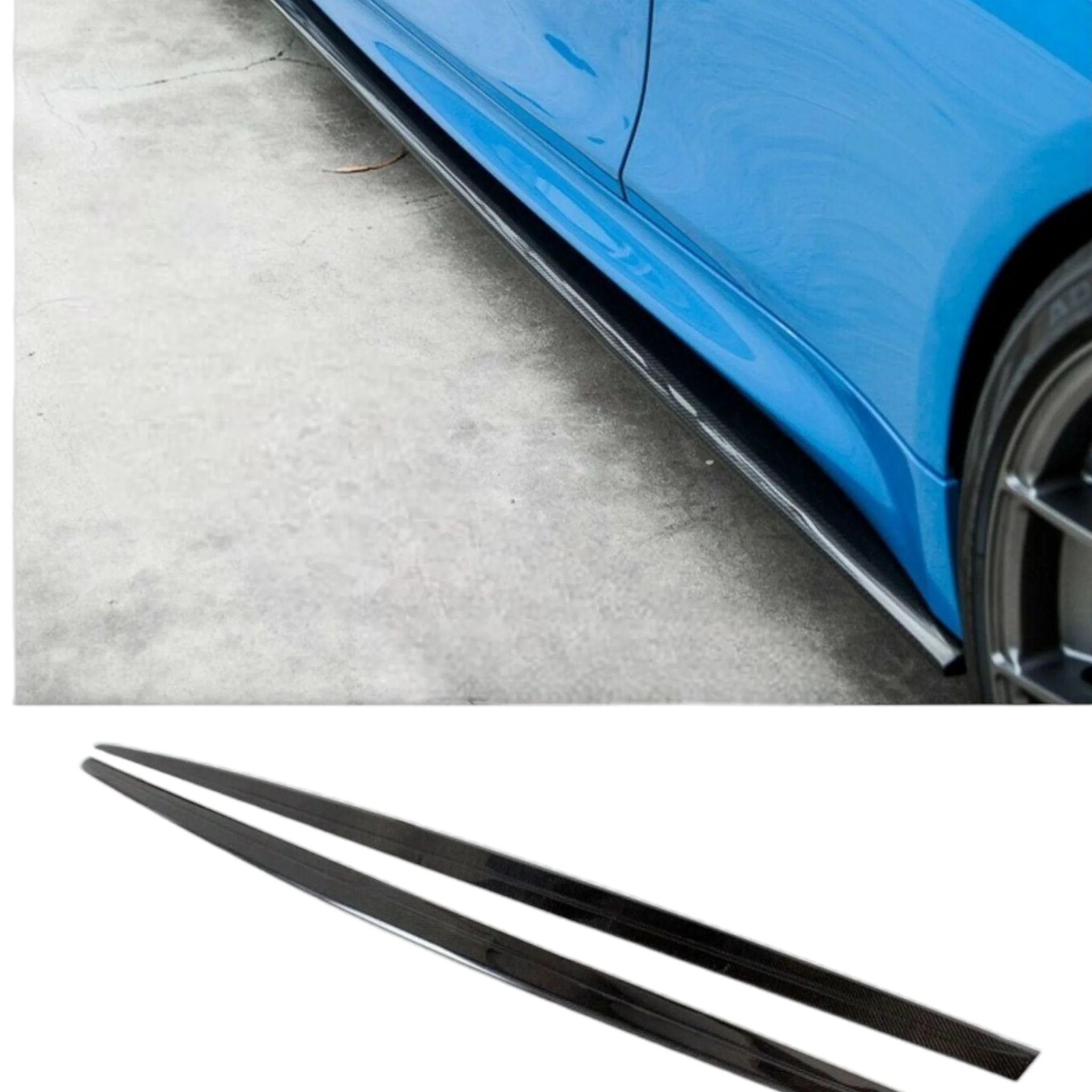Side Extensions Blades - Sports Performance - Fits BMW F80 F82 F83 M3 M4 - Gloss Black - Image 3