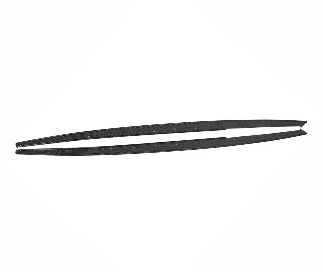 Side Skirt Extension Blades - M Sport - Fits BMW F30 F31 3 Series - Carbon Look - Image 4