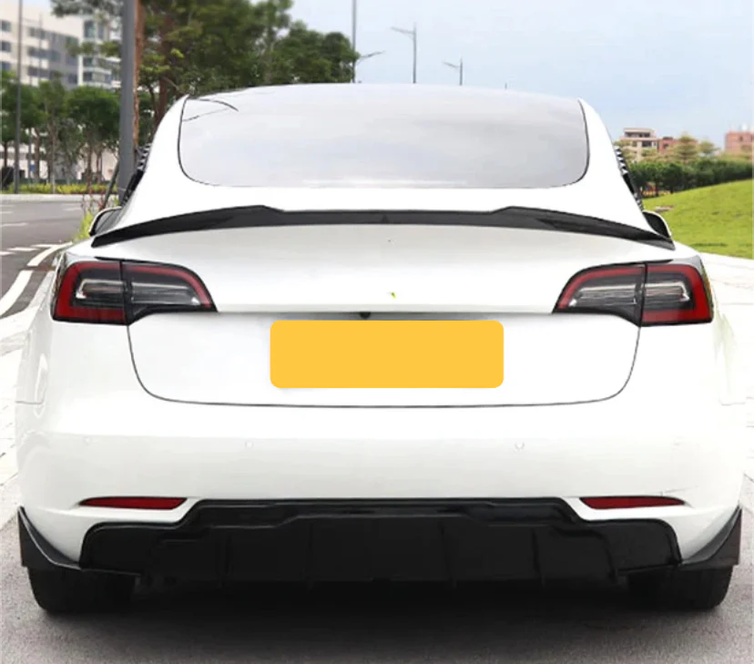 Tesla Model Y Aero Body kit Splitter Diffuser Spoiler Diffuser Gloss Black - Image 12
